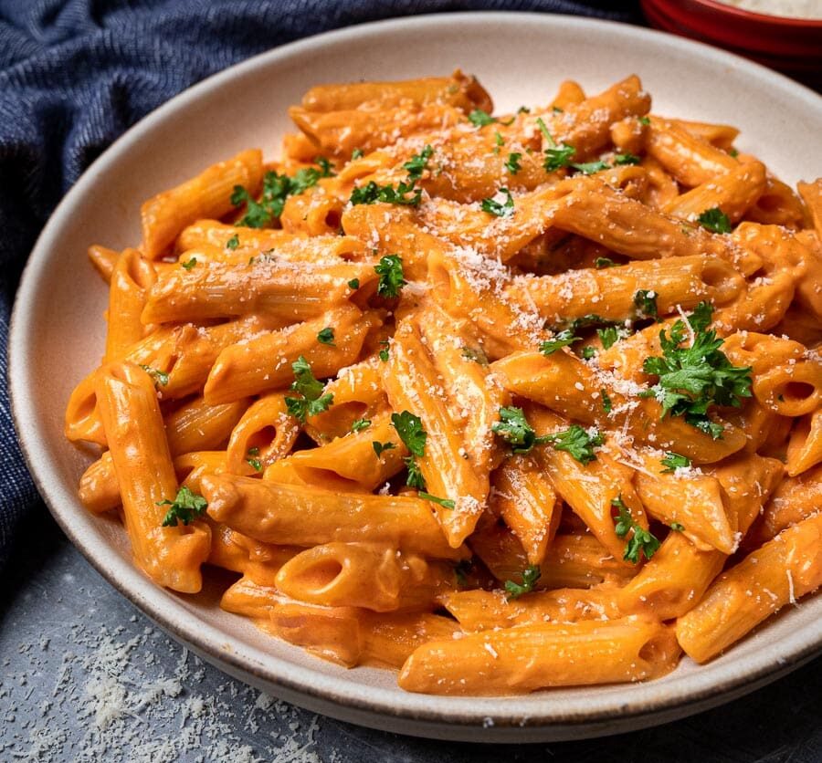 Penne Pasta with Pink Sauce
